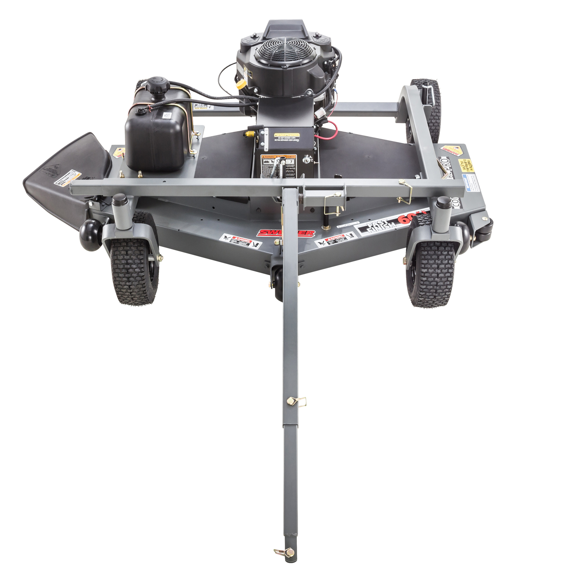 Swisher Finish Cut Pull-Behind Trailmower with Electric Start, 14 1/2 HP, 603cc Kawasaki 12V Engine, 60in. Deck, Model# FC14560CPKA